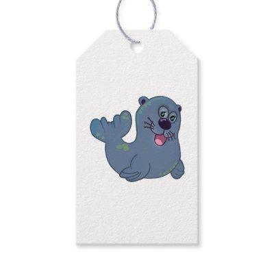 The Fabric Seal At Zazzle Mascot Logo Character  Gift Tags