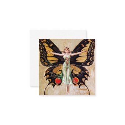 The Flapper Girl's Metamorphosis to Butterfly 1922 Square