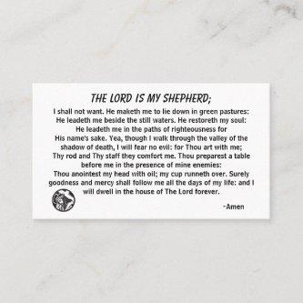 The Lord Is My Shepherd PSALM 23