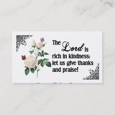 The Lord Is Rich In Kindness Custom