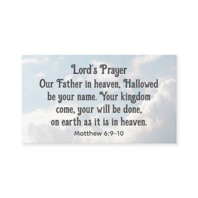 The Lord's Prayer, Matthew 6:9-10 Bible Verse