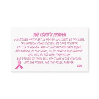 THE LORD'S PRAYER MATTHEW 6:9 Pink Ribbon