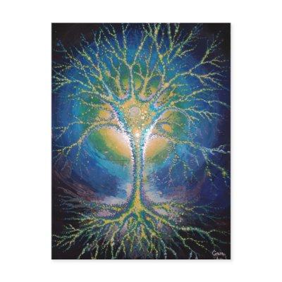 The neural tree postcard