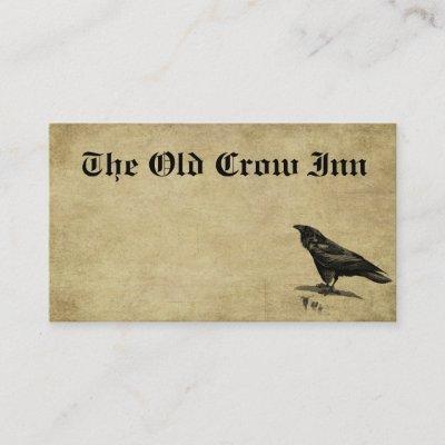 The Old Crow Inn Biz Cardsr- Custom Order