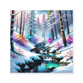 The sparkling snow in the picture is so beautiful! square