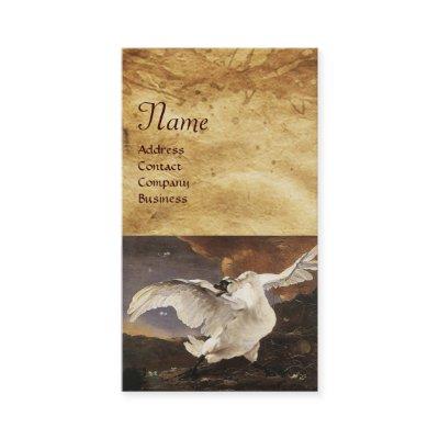 The Threatened Swan Monogram ,Purple Pearl Paper