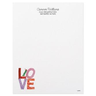 The Very Hungry Caterpillar | LOVE Letterhead