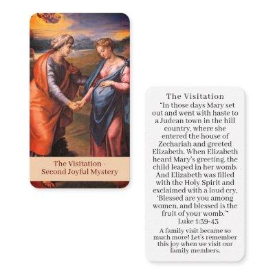 The Visitation Prayer Card