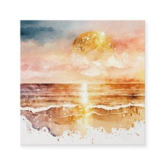The Watercolor Beach Series Design 1 Square