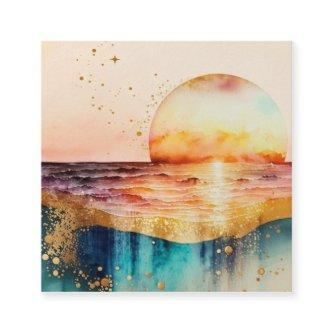 The Watercolor Beach Series Design 3 Square