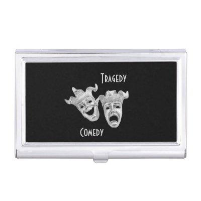 Theater Masks Comedy and Tragedy Black  Case