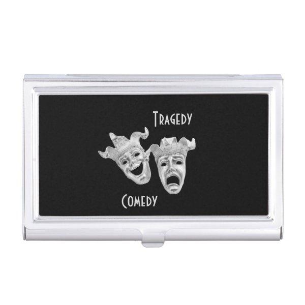 Theater Masks Comedy and Tragedy Black  Case