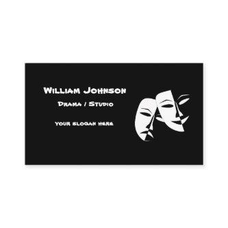 Theatre Mask Comedy Tragedy Black White Business C