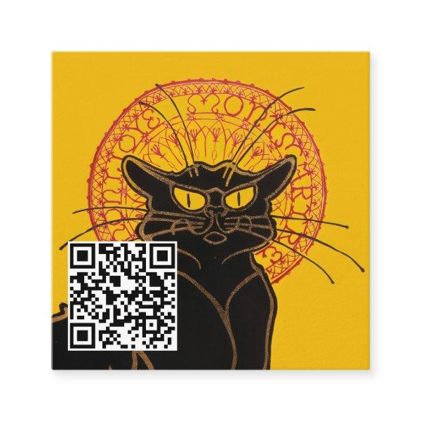 Theophile Steinlen - Le Chat Noir - QR Code Square