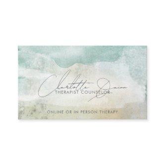 Therapist Counselor Serene Abstract Handwritten