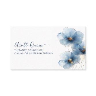 Therapist Counselor Serene Indigo Watercolor