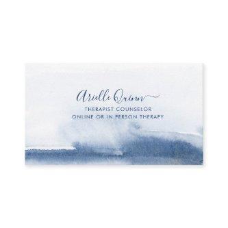 Therapist Counselor Serene Indigo Watercolor