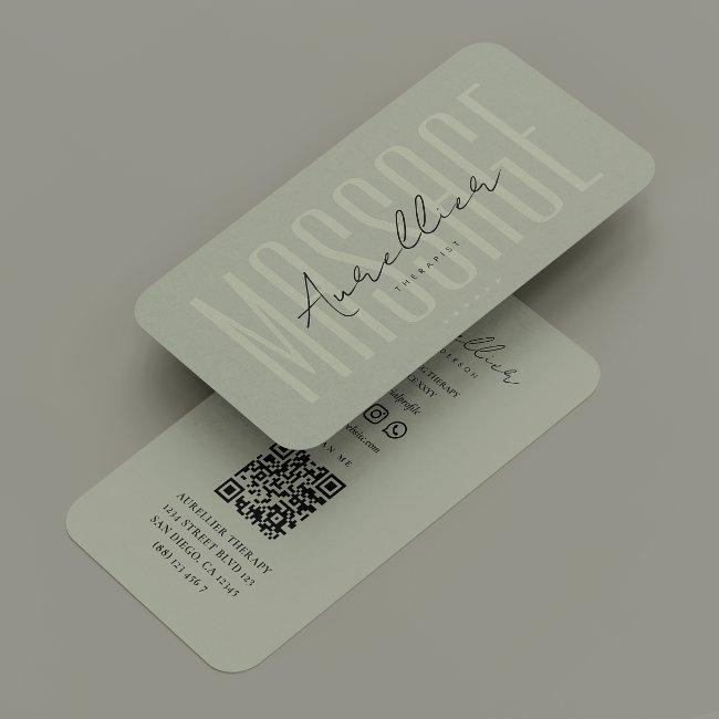 Therapist Physiotherapist Massage Sage Green
