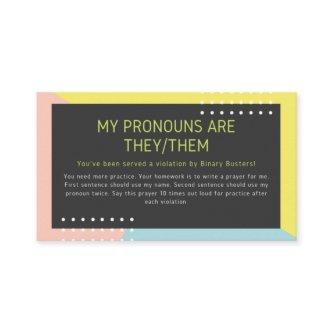 "They/Them" Pronoun Intervention (Prayer)