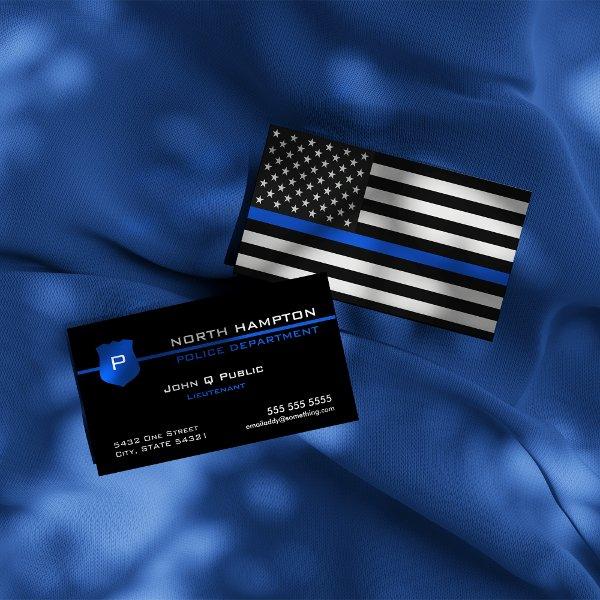 Thin Blue Line American Flag
