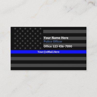 Thin Blue Line American Flag Contact