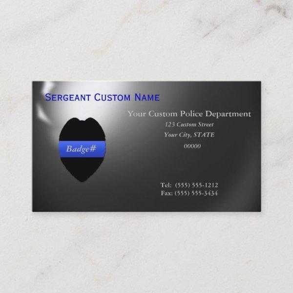 Thin Blue Line - Badge Number