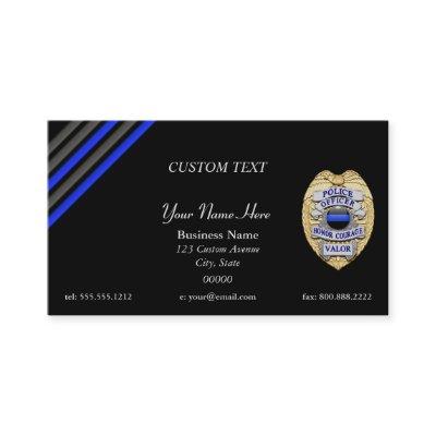 Thin Blue Line Custom Patch and Badge Business Car
