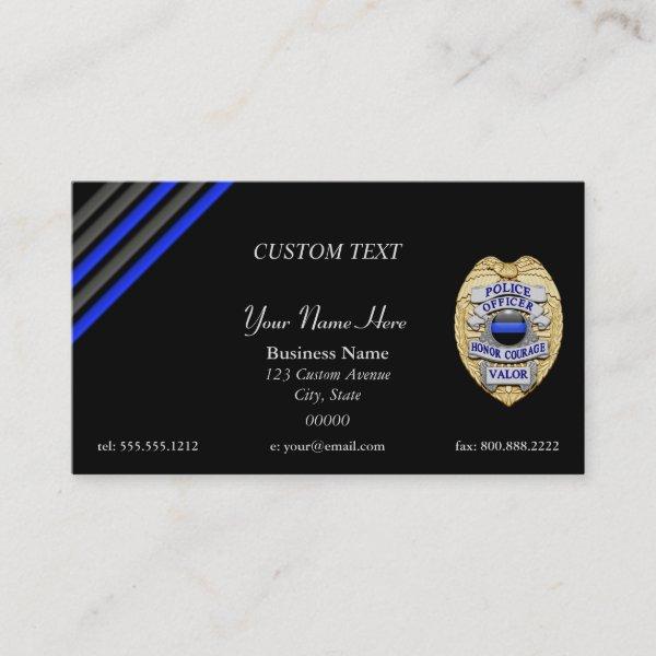 Thin Blue Line Custom Patch and Badge Business Car