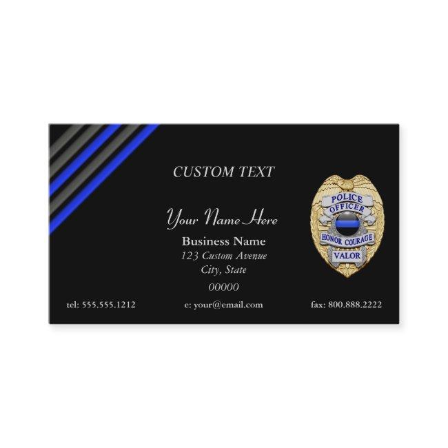 Thin Blue Line Custom Patch and Badge Business Car