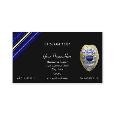 Thin Blue Line Custom Patch and Badge