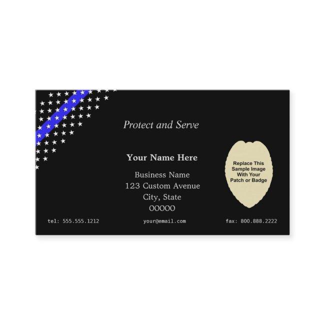 Thin Blue Line Custom Patch Badge