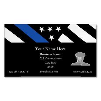 Thin Blue Line Flag  Magnet