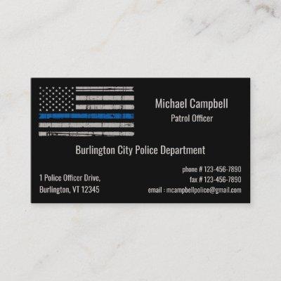 Thin Blue Line Flag Law Enforcement Police