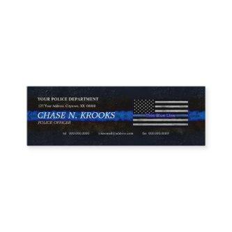 Thin Blue Line Flag Police Officer Mini