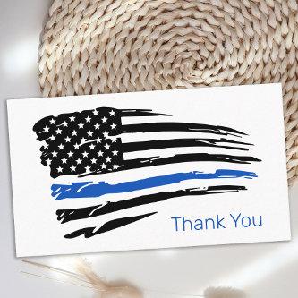 Thin Blue Line Flag Police Officer Thank You