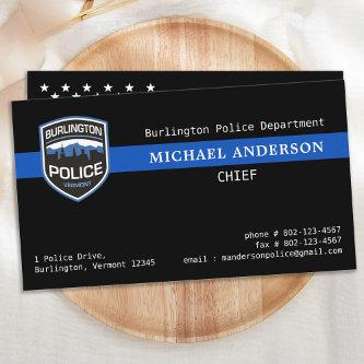 Thin Blue Line Law Enforcement Custom Logo Police