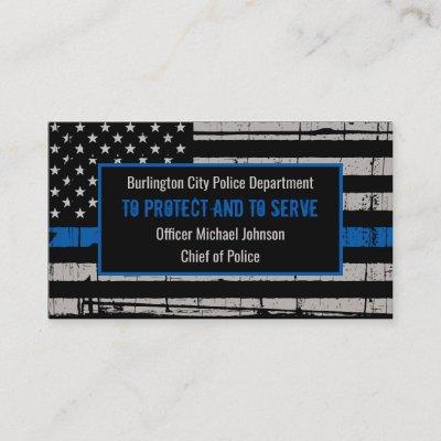 Thin Blue Line Law Enforcement Department Police