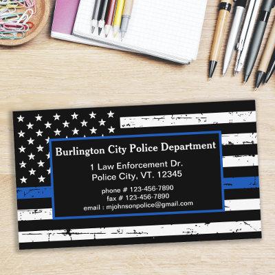 Thin Blue Line Law Enforcement Police Department