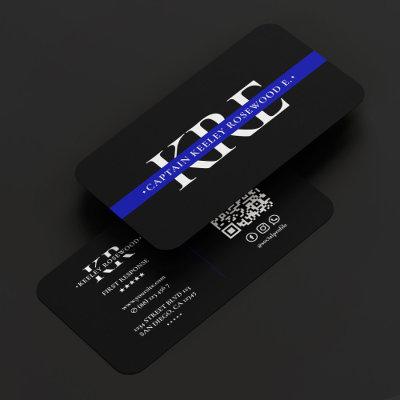Thin Blue Line Law Police Officer Modern