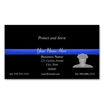 Thin Blue Line Photo  Magnet