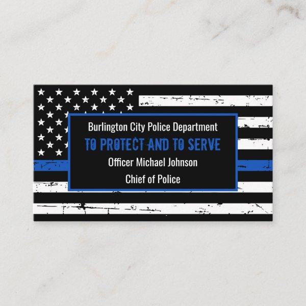 Thin Blue Line Police Department Law Enforcement
