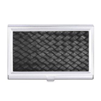 Thin Blue Line Police Leather Basket Weave  Case