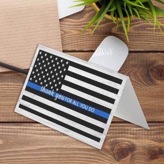 Thin Blue Line Police Officer Bulk Thank You