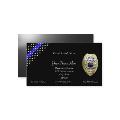 Thin Blue Line Stars and Stripes 4 Badge Options