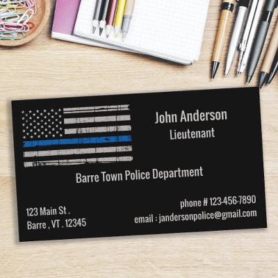 Thin Blue Line - USA American Flag Police