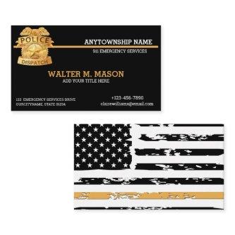Thin Golden Line 911 Dispatch Custom