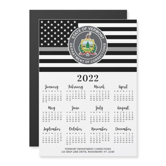 Thin Gray Line Custom Logo 12 Month 2022 Calendar
