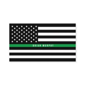 Thin Green Line American Flag Professional