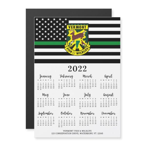 Thin Green Line Custom Logo 12 Month 2022 Calendar