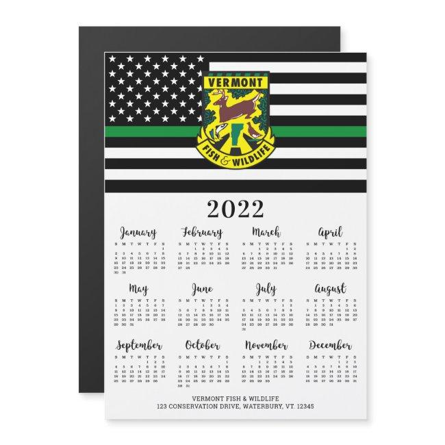 Thin Green Line Custom Logo 12 Month 2022 Calendar